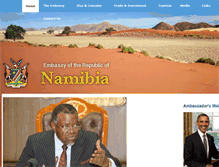 Tablet Screenshot of namibiaembassyusa.org